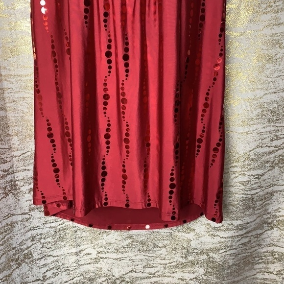 Encore Petite oversized hot red sleeveless top size 3X - Picture 4 of 9